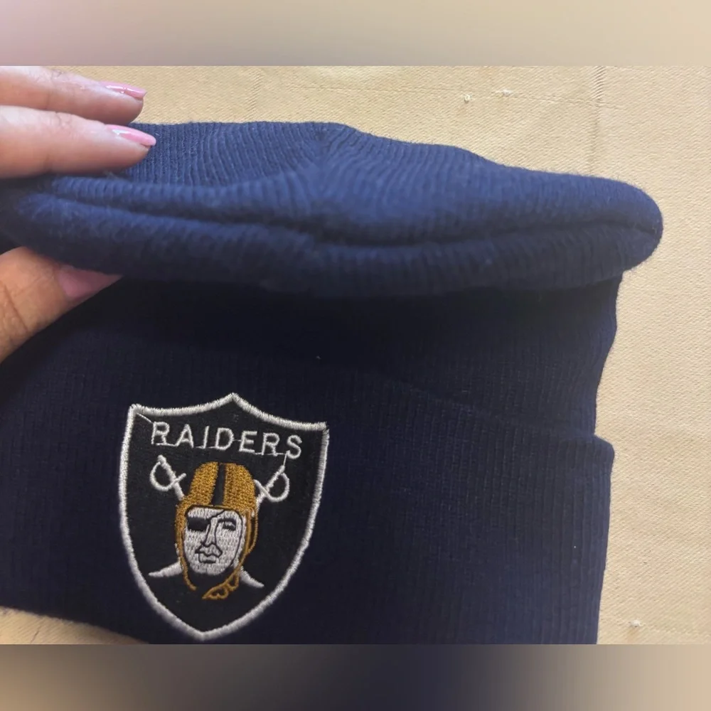 Raiders Kids Beanie‎ - Navy Blue